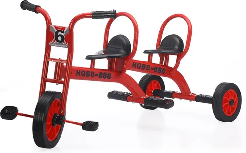 Miniatura 11 de Triciclo para niños de 3 a 5 años, patio de juegos preescolar, triciclos para niños, triciclo tándem para guardería, bicicleta tándem para niños