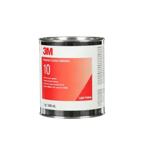 Miniatura 2 de 3M Adhesivo de contacto de neopreno 10, amarillo claro, lata de 1 cuarto de galón
