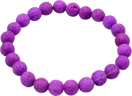 Miniatura 492 de Amazing Gemstone Pulsera de cristal para mujeres y hombres, pulsera de cristal curativo de protección, pulsera elástica con cuentas de piedras