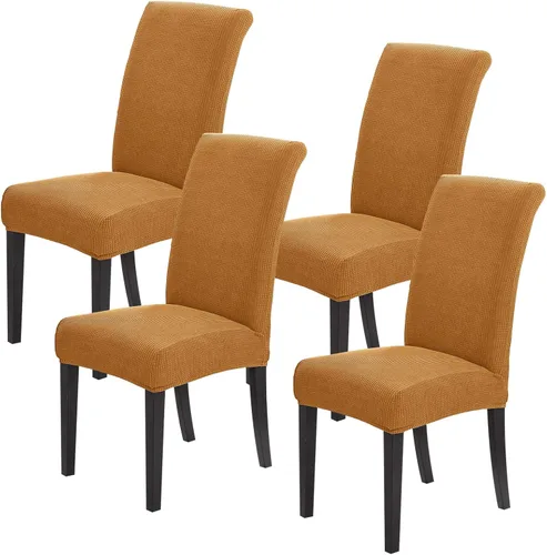 Miniatura 52 de Joccun Fundas para Sillas de Comedor Juego de 2, Fundas Elásticas para Sillas de Comedor Fundas para Sillas de Comedor Protector de Asiento, Funda