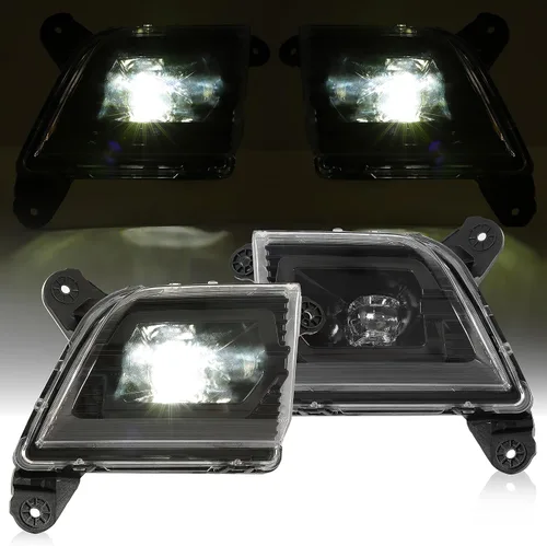 HECASA Faros antiniebla LED compatibles con Chevy Silverado 1500 2019-2022 (nuevo cuerpo) faros antiniebla delanteros de repuesto para 84125494