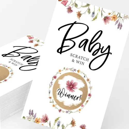 Miniatura 3 de Printed Party Consejos y deseos para los nuevos padres: tarjetas de consejos para baby shower, deseos para mamá y papá, revelación de género niño