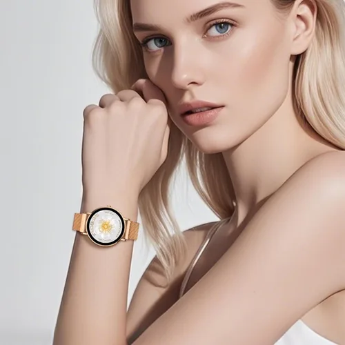 Miniatura 2 de Reloj inteligente para mujer, 1.32 pulgadas, reloj de seguimiento de actividad física de 0.303 in, diseño ultrafino, respuesta/hacer llamadas
