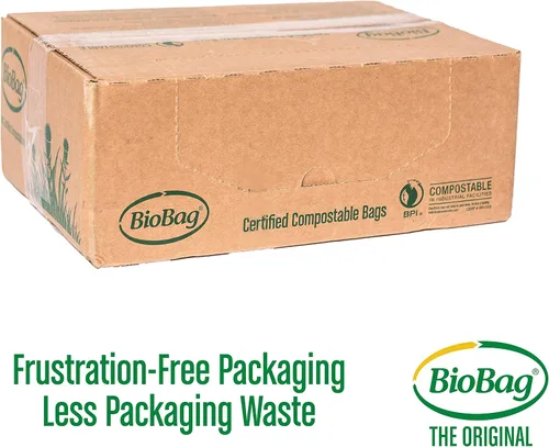 Miniatura 4 de BioBag (USA) The Original Compostable Bag, 39 galones, 120 unidades, bolsas de basura compostables 100% certificadas para residuos de alimentos