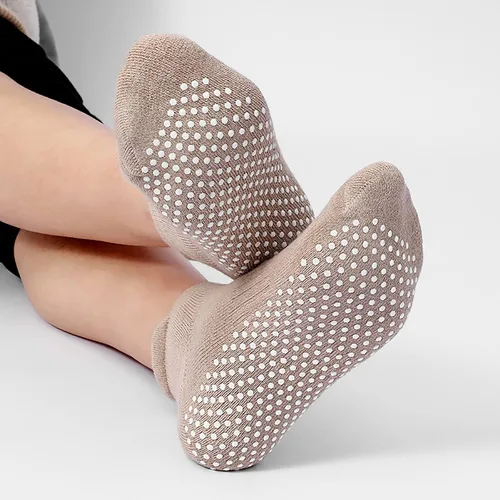 Miniatura 5 de Calcetines de agarre para mujer, pilates, yoga, calcetines de hospital antideslizantes con pinzas para mujer, calcetines adhesivos con cojín
