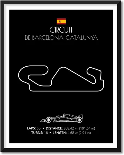 Miniatura 67 de Custom Car Posters Póster hecho a mano compatible con Autodromo Enzo e Dino Ferrari (Imola, Italia), póster de pista de carreras diseñado