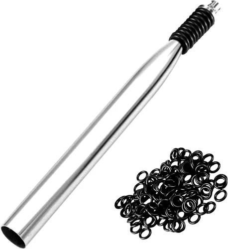 Miniatura 11 de Herramienta de aparejo loco, aparejos de cebo de pesca, herramienta de anillo de aparejo loco con 70 juntas tóricas de gusano, kit de gusano loco