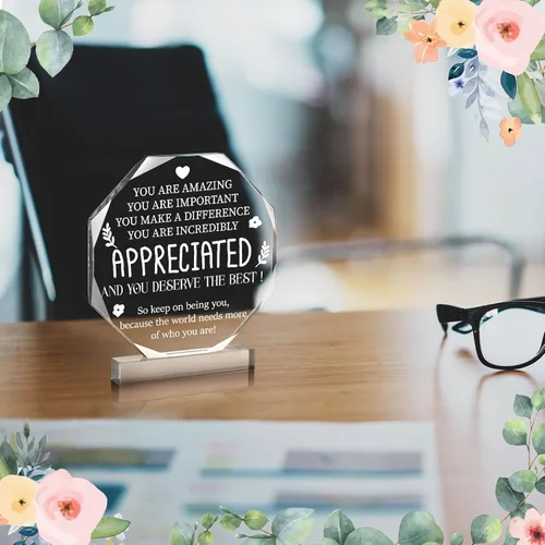 Miniatura 2 de Yinder Apreciado regalo de agradecimiento para mujeres, maestra, compañera de trabajo, oficina, dejar el trabajo, despedida, regalo