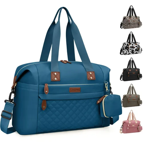 Miniatura 17 de Pritent Bolsa de pañales, bolsas de pañales para bebé con funda para chupete, correas de hombro, clips para cochecito, bolsa grande impermeable