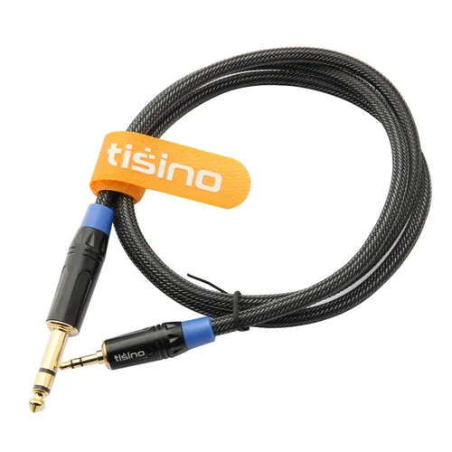 Miniatura 8 de Tisino Cable estéreo de 1/8 a 1/4 de 3 pies, adaptador de 0.138 in a 1/4, cable auxiliar de audio estéreo para guitarra, piano de teclado, laptop