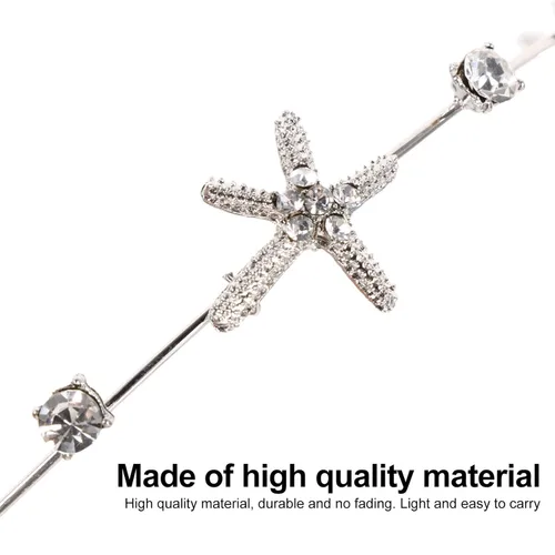 Miniatura 2 de Beaupretty Diadema con diamantes de imitación para el cabello, accesorios brillantes de sirena para bodas, fiestas y ropa de playa