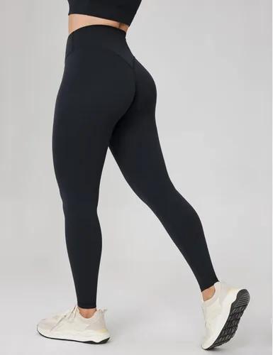 Miniatura 2 de UNISSU Leggings de entrenamiento de cintura alta sin costura frontal para mujer, pantalones de yoga suaves para gimnasio, mallas atléticas - 25