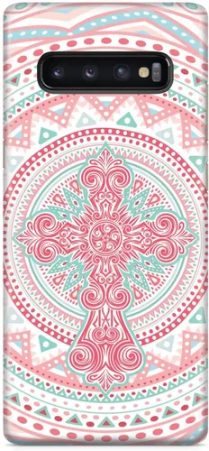 Miniatura 16 de Inspired Cases - Compatible with iPhone Xs Max Case - 3D Textured Protective Phone Case for Apple iPhone Xs Max - Ornate Cross - Coral and Mint
