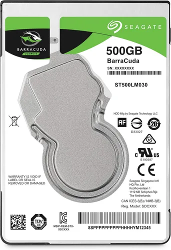 Miniatura 2 de Seagate BarraCuda - Disco duro interno de 500 GB, SATA de 2,5 pulgadas, 6 Gb/s, 5400 RPM, caché de 128 MB para PC y laptop, embalaje sin frustración