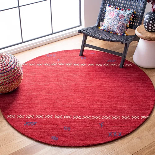 Miniatura 8 de SAFAVIEH Himalaya Collection - Alfombra de pasillo de 2 pies 3 pulgadas x 6 pies, color rojo, hecho a mano, lana tribal bohemia, ideal para zonas