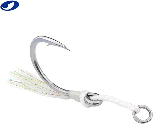 Miniatura 5 de OCEAN CAT Glow Assist - Anzuelos de pesca Jigging Jigs - Ganchos de caída lenta y rápida de acero inoxidable, ganchos circulares para bailar