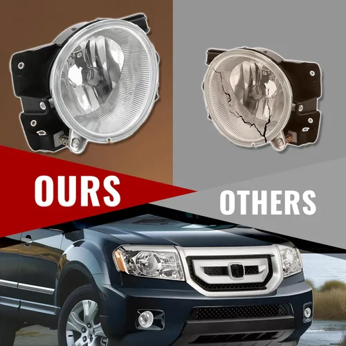 Miniatura 6 de Luz antiniebla HECASA compatible con Honda Pilot 2009-2011 Reemplazo para 33901SZA305 HO2595100 33951SZA305 HO2594100 Luz antiniebla de conducción