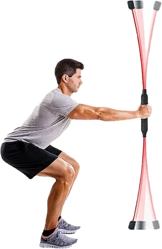 Miniatura 7 de Juego de iniciación de yoga - Barra flexible, banda de resistencia y tubo de hombro para ejercicio elástico y entrenamiento fitness