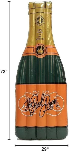 Miniatura 4 de Flotador inflable gigante de la piscina de la botella de champán, juguete inflable grande del flotador de la piscina al aire libre de la diversión