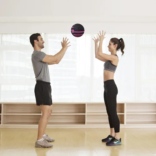 Miniatura 5 de JFIT Dual Texture Medicine Ball – Weighted Exercise Ball for Strength, Core & Functional Fitness Training