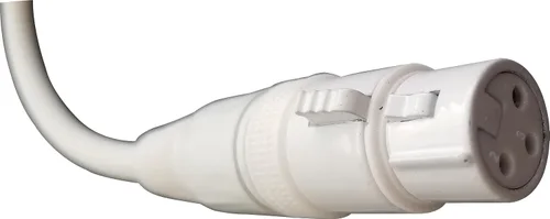 Miniatura 3 de Audio2000'S E80103 - Cable XLR de 3 pies, hembra a XLR macho, color blanco, de audio/parche/escenario/grabación/micrófono (un cable de 3 pies)