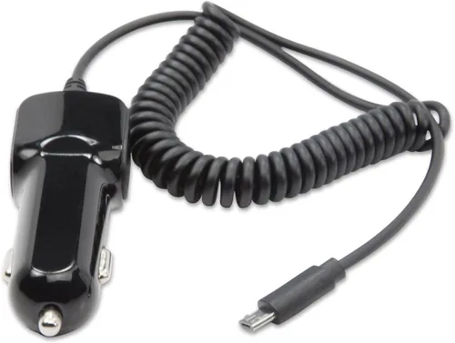 Miniatura 5 de BoxWave Cargador de coche compatible con Garmin RV 890 - Cargador de coche Plus, con puerto USB adicional y cable integrado - Negro