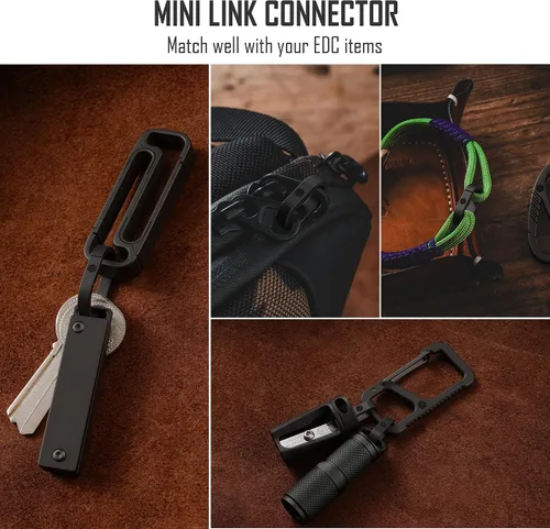 Miniatura 4 de KeyUnity Titanium Side-Opening Oval Key Ring – Lightweight EDC Connector for Car Keys, Tools, and Outdoor Gear