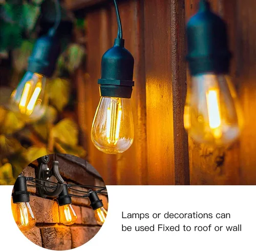 Miniatura 6 de GEZIDEA Ganchos para colgar luces, ganchos de luces de cadena, ganchos de rosca para colgar luces de cadena y alambre, plantas, campanillas