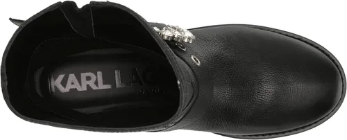 Miniatura 5 de Karl Lagerfeld Paris Botín Marceau con suela de lengüeta para mujer con botas de combate con detalles de cristal