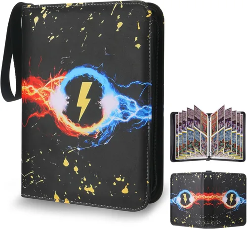 Miniatura 14 de Álbumes para cartas coleccionables, fundas protectoras para cartas coleccionables, carpeta para tarjetas de 18 bolsillos, estuche para cartas de 900