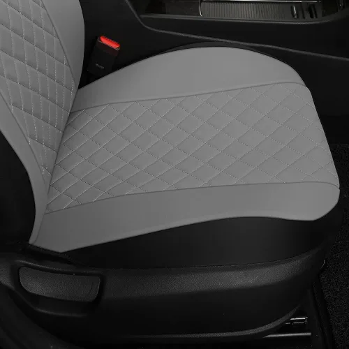 Miniatura 7 de GIANT PANDA Fundas de asiento delantero para asientos de cubeta, fundas de asiento de piel sintética universales para la mayoría de los autos, SUV