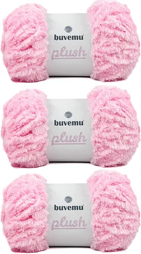 Miniatura 49 de Hilo de Pelo Sintético Super Suave y Grueso, Súper Suave y Esponjoso para Tejer, Crochet y Manualidades, 100 Gramos (3.53 Onzas) 109 Yardas