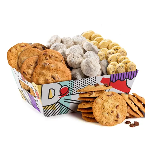 Miniatura 13 de David's Cookies Winter Wonderland Pecan Meltaways Tin - Paquete de galletas gourmet de Navidad para la familia y los amigos - Deliciosas y suaves