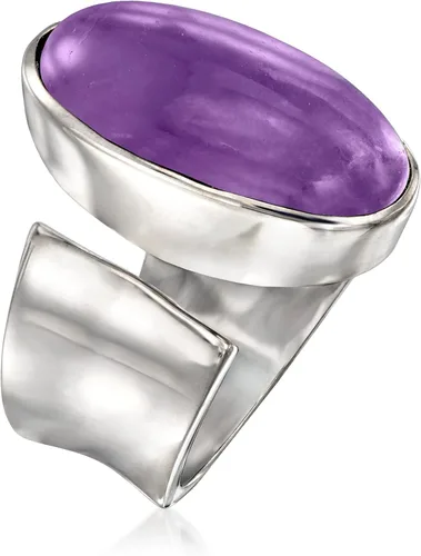Miniatura 3 de Ross-Simons Anillo envolvente de amatista de 10 quilates en plata de ley