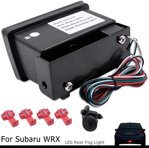 Miniatura 3 de Luz antiniebla trasera LED negra con lente ahumada para Subaru Impreza GP WRX VAG STI VAB 2013-2018 Subaru XV más brillante luz trasera de freno