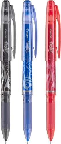 Miniatura 2 de Pilot FriXion, recarga para bolígrafo con tinta de gel, paquete de 3, Negro/Azul/Rojo