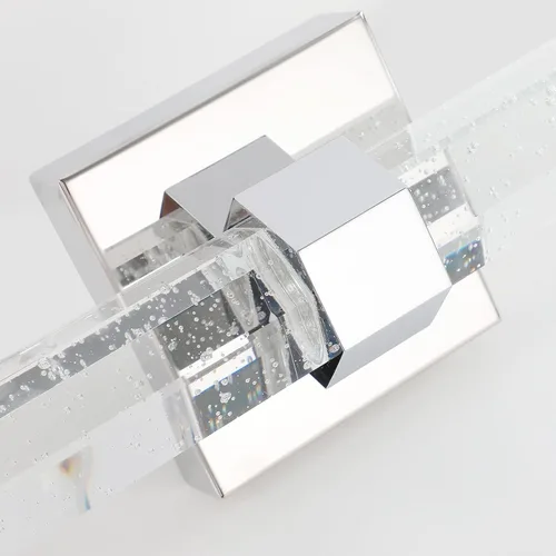 Miniatura 3 de Aipsun Lámparas de baño, luces cromadas con cristal de burbujas, accesorios de iluminación modernos de 19.7 pulgadas, accesorios de iluminación