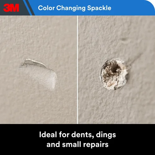 Miniatura 6 de 3M Compuesto de resanado de alta resistencia 12 oz. y espátula para masilla, cambio de color, se aplica azul, se seca blanco, ideal