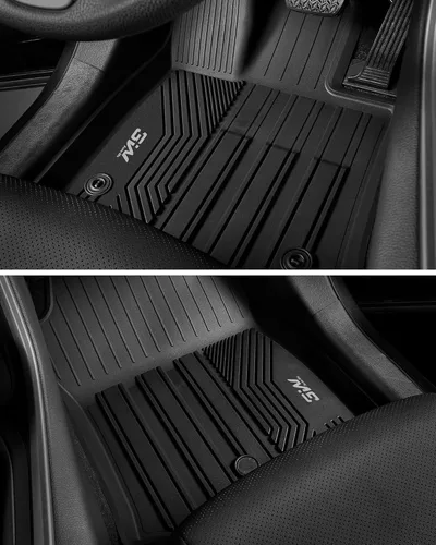 Miniatura 4 de Alfombrillas de Piso 3W Compatibles con Toyota Tundra 2014-2021 (Solo para Cabina CrewMax), Revestimiento de Piso de TPE para Todo Clima con Ajuste