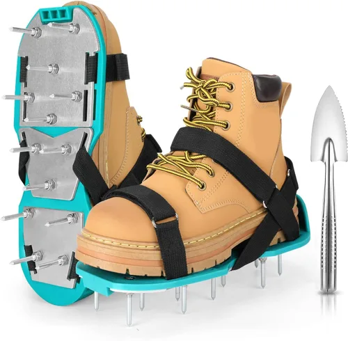 Miniatura 13 de Zapatos aireadores de césped para césped, zapatos aireadores de césped premontados para césped, herramienta aireadora de suelo para aireación