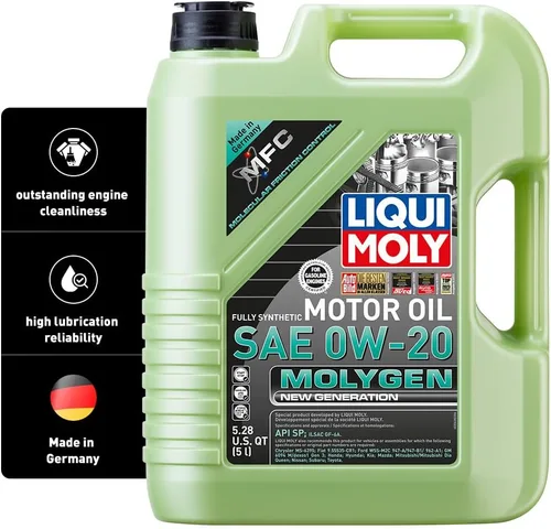 Liqui Moly Molygen New Generation SAE 0W-20 | 5 litros | Aceite de motor totalmente sintético | SKU: 20438