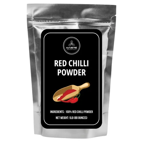 Naturevibe Botanicals - Chile rojo orgánico en polvo, 5 libras, Capsicum annuum, no OMG y sin gluten, añade sabor y especia (80 onzas)