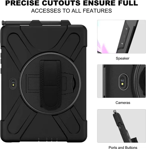 Miniatura 7 de Funda para Samsung Galaxy Tab Active Pro 10.1 T540 T545 T547, grado militar [probada en caídas de 15 pies] Funda protectora de cuerpo completo a