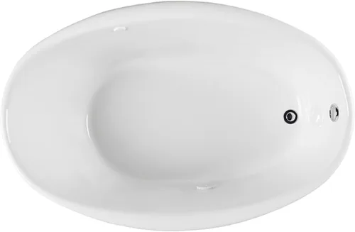 Miniatura 4 de PROFLO PFS5838 Lansford - Tina de remojo de acrílico con desagüe reversible y desbordamiento de 58 x 38 pulgadas, color blanco