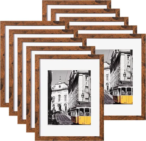Miniatura 124 de eletecpro - Juego de 10 marcos de fotos de 5 x 7 pulgadas, collage de marcos de fotos para decoración de pared, muestra fotos de 4 x 6