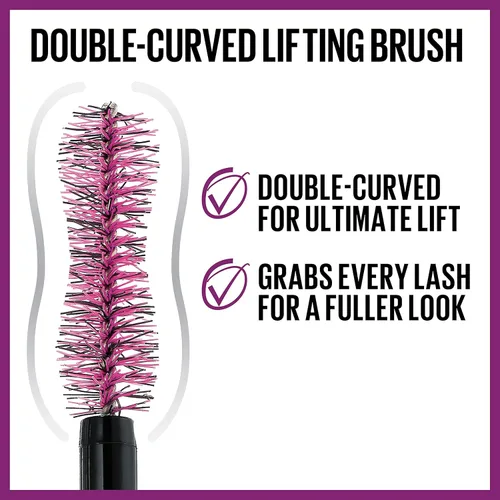 Miniatura 2 de Maybelline The Falsies Lash Lift - Máscara impermeable + paquete de agua micelar Garnier SkinActive, incluye 1 máscara en negro marrón y 1 removedor