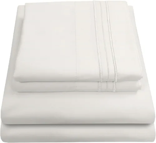 Miniatura 61 de Juego de sábanas de 1800 hilos – Sábanas de microfibra cepillada suave de calidad egipcia – Juego de ropa de cama de lujo con sábana encimera