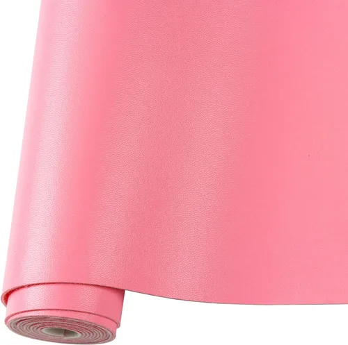 Miniatura 18 de Rollo de hojas de cuero sintético liso de color sólido 12"X53" (30cmX135cm), muy adecuadas para hacer manualidades, aretes de cuero, lazos, costura