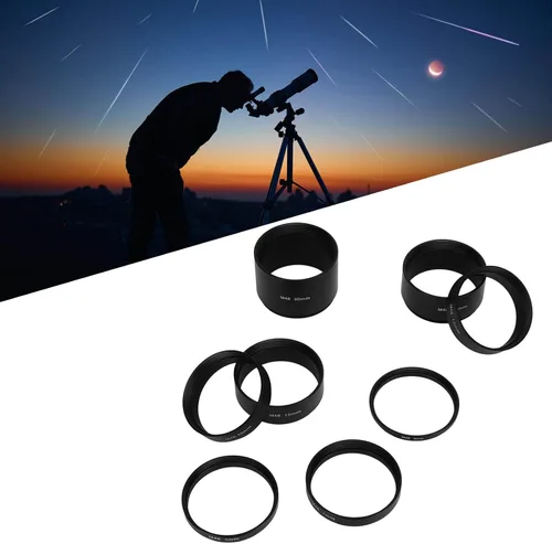 Miniatura 5 de Juego de tubos de extensión para telescopio, 8 piezas M48X0.75 Kit de tubo de extensión de longitud focal 3 5 7 10 12 15 20 1.181 in anillo