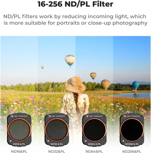 Miniatura 4 de K&F Concept Juego de Filtros UV/CPL/ND Compatible con DJI Osmo Pocket 3, Juego de 6 Filtros Magnéticos UV+CPL+ND16/PL+ND32/PL+ND64/PL+ND256/PL